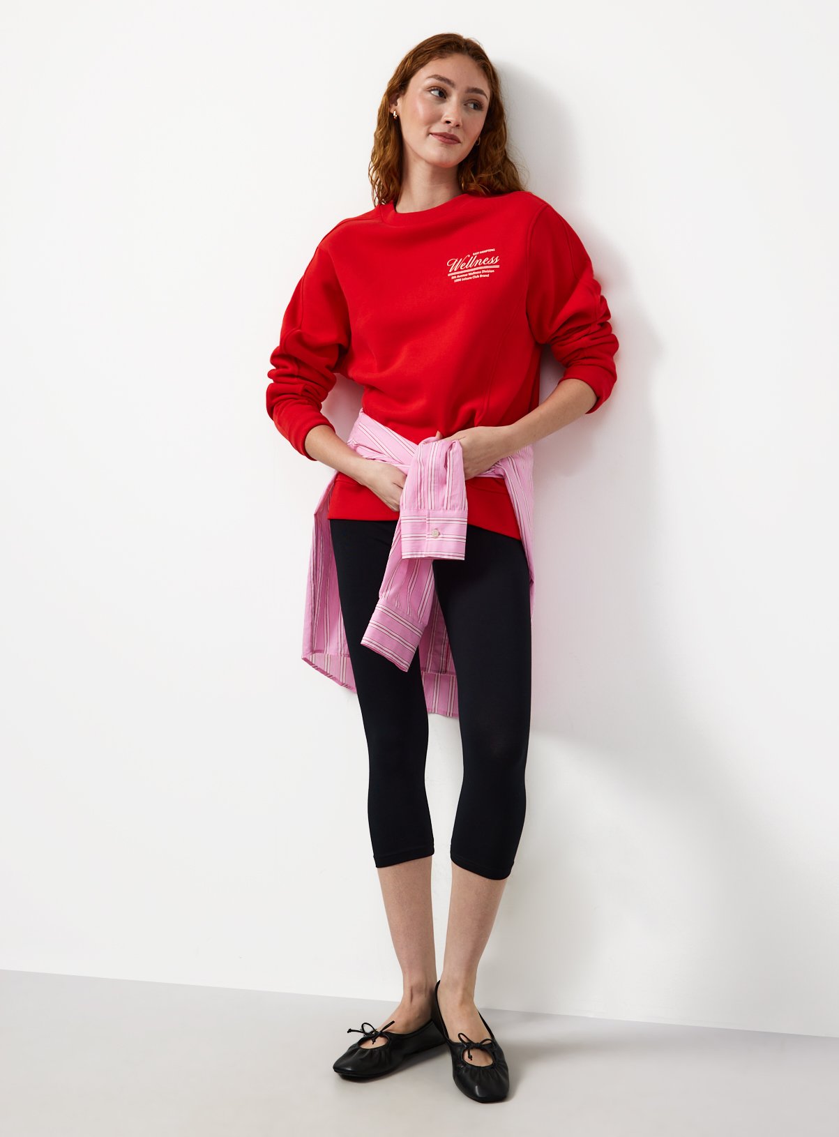 Red Wellness Graphic Sweatshirt XL - Image 2 thumbnail