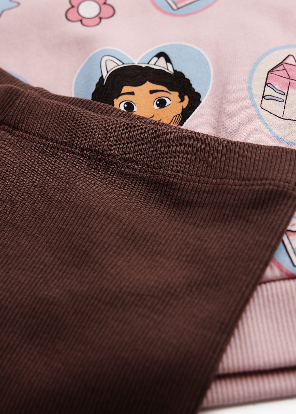 Gabby's Dollhouse Ribbed Sweatshirt and Leggings Set 7-8 years - Image 2 thumbnail