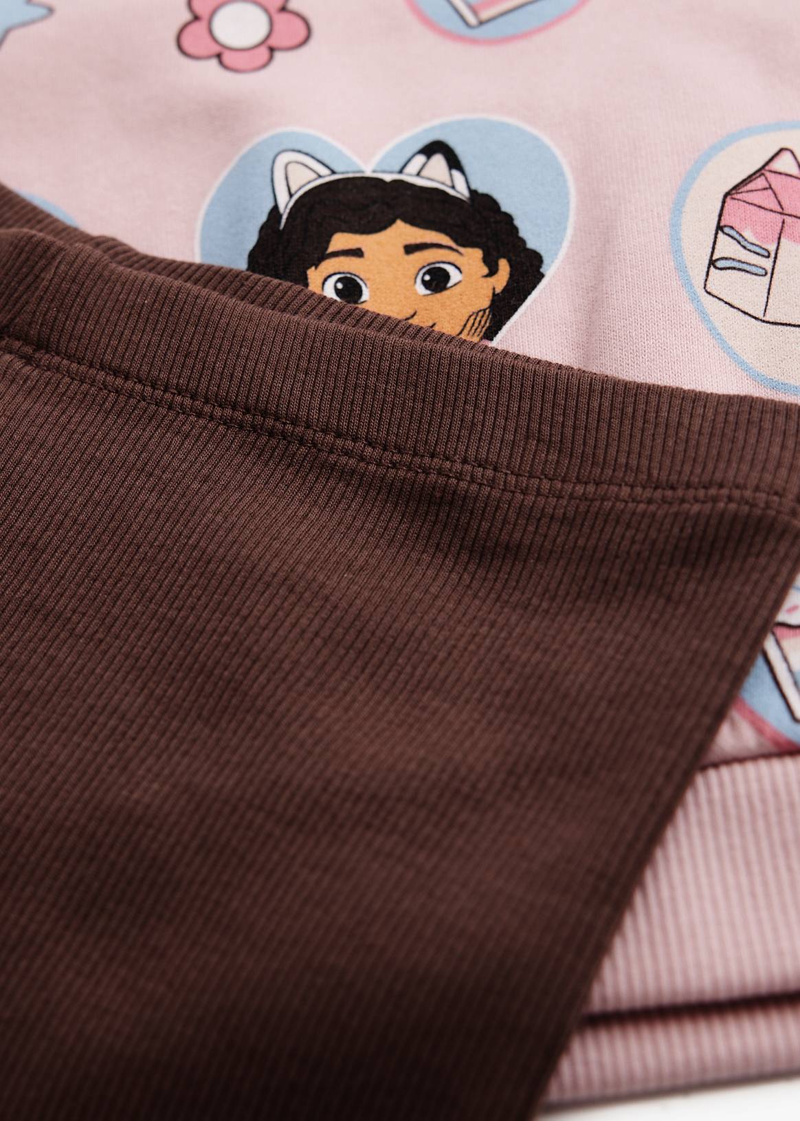 Gabby's Dollhouse Ribbed Sweatshirt and Leggings Set 7-8 years - Image 2