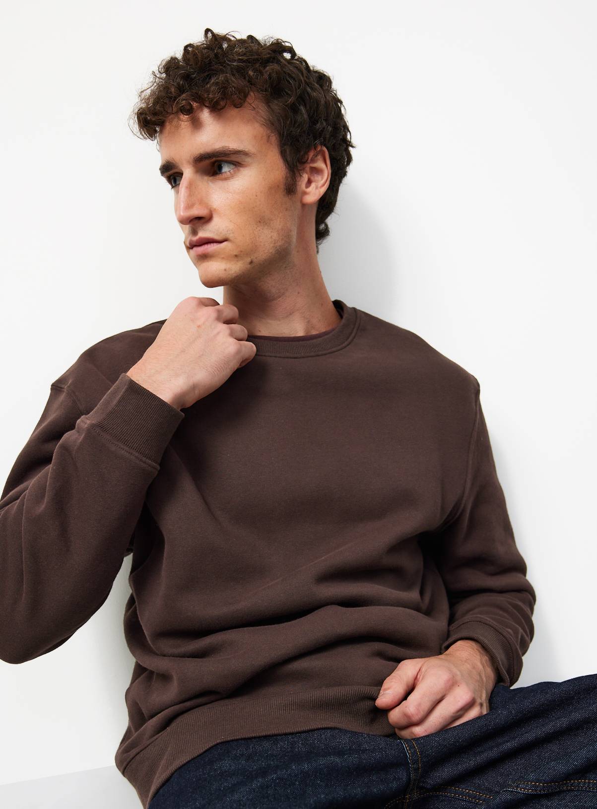 Brown Ultimate Crew Neck Sweatshirt  S - Image 6