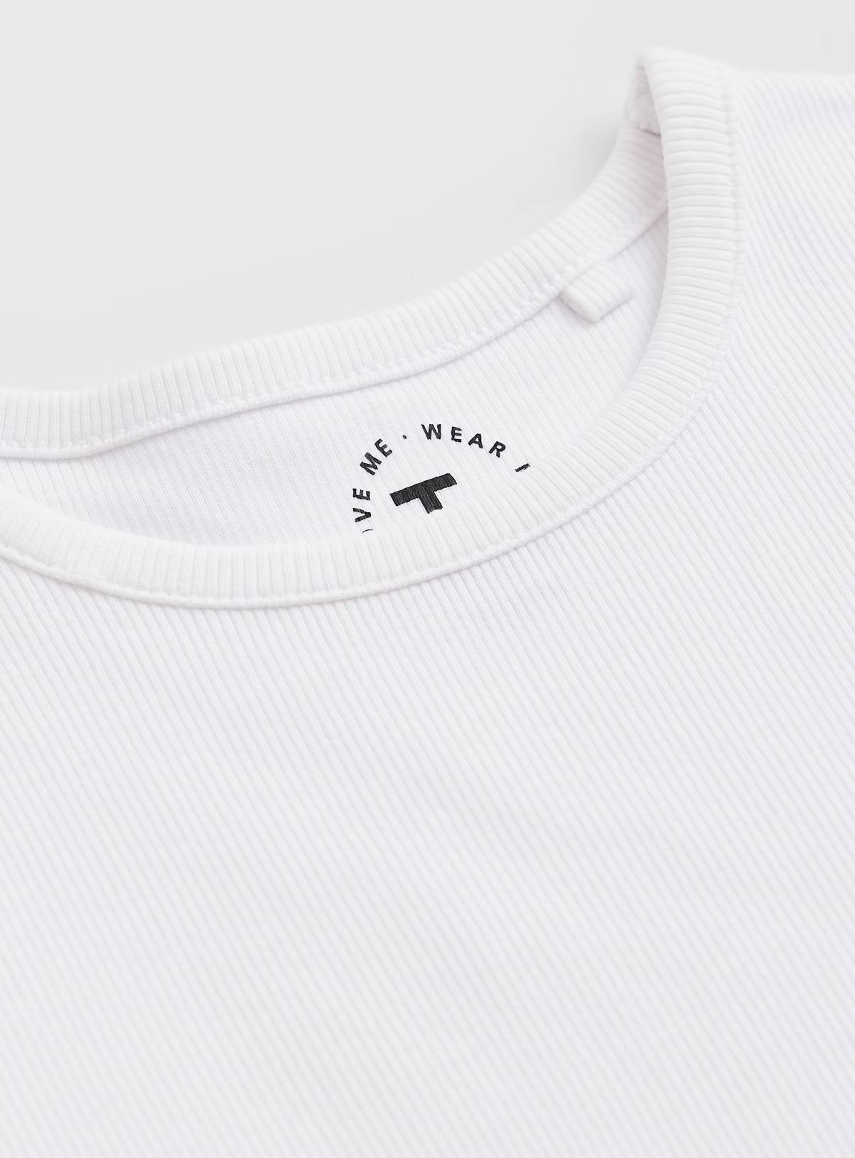 2 Pack White Ribbed Long Sleeve T-Shirt 5 years - Image 2