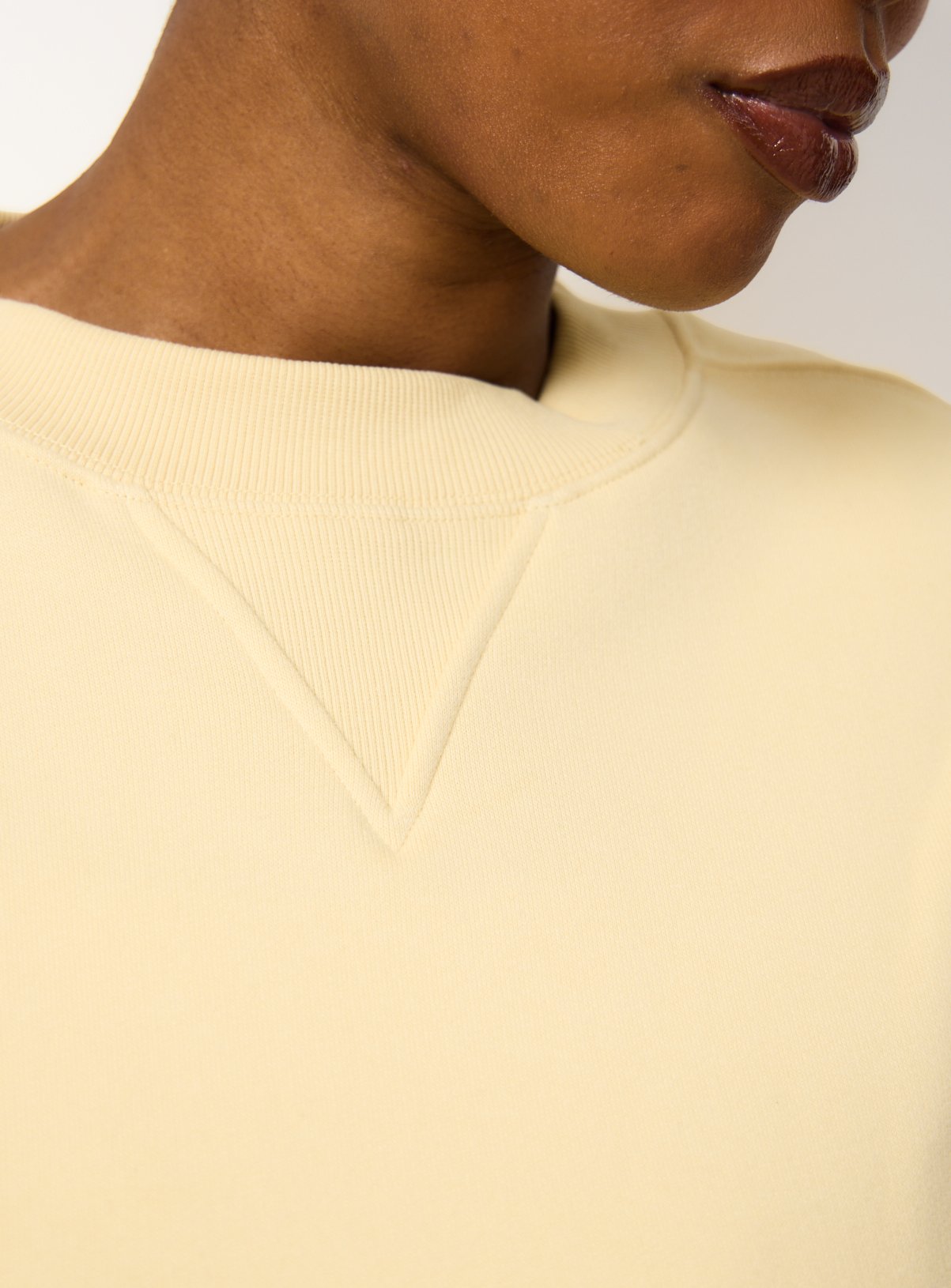 Yellow Pure Cotton Longline Sweatshirt S - Image 3 thumbnail