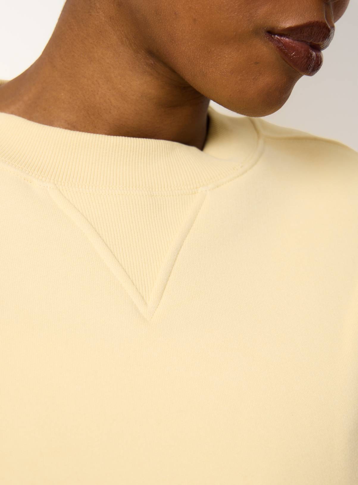Yellow Pure Cotton Longline Sweatshirt S - Image 3