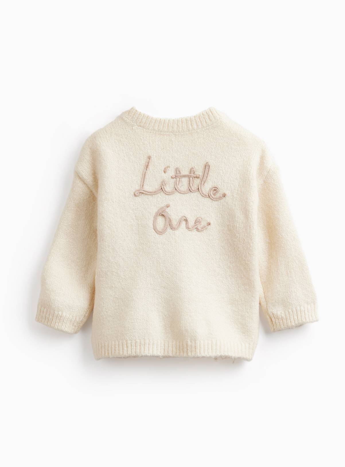 Cream Bear Knitted Cardigan & Leggings Set 9-12 months - Image 3