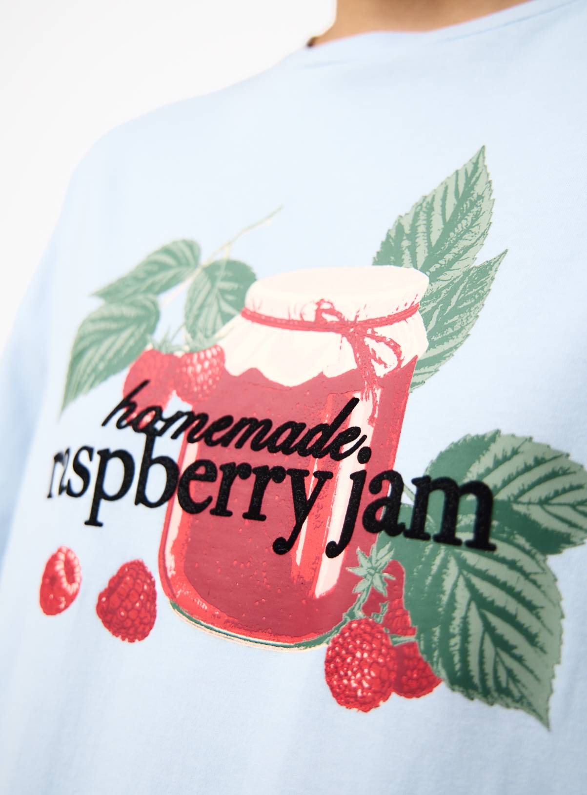Blue Jam Print Shortie Pyjamas M - Image 3