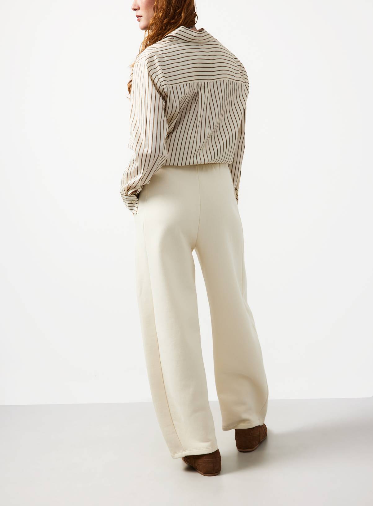 Cream Barrel Leg Co-ord Joggers XL - Image 4