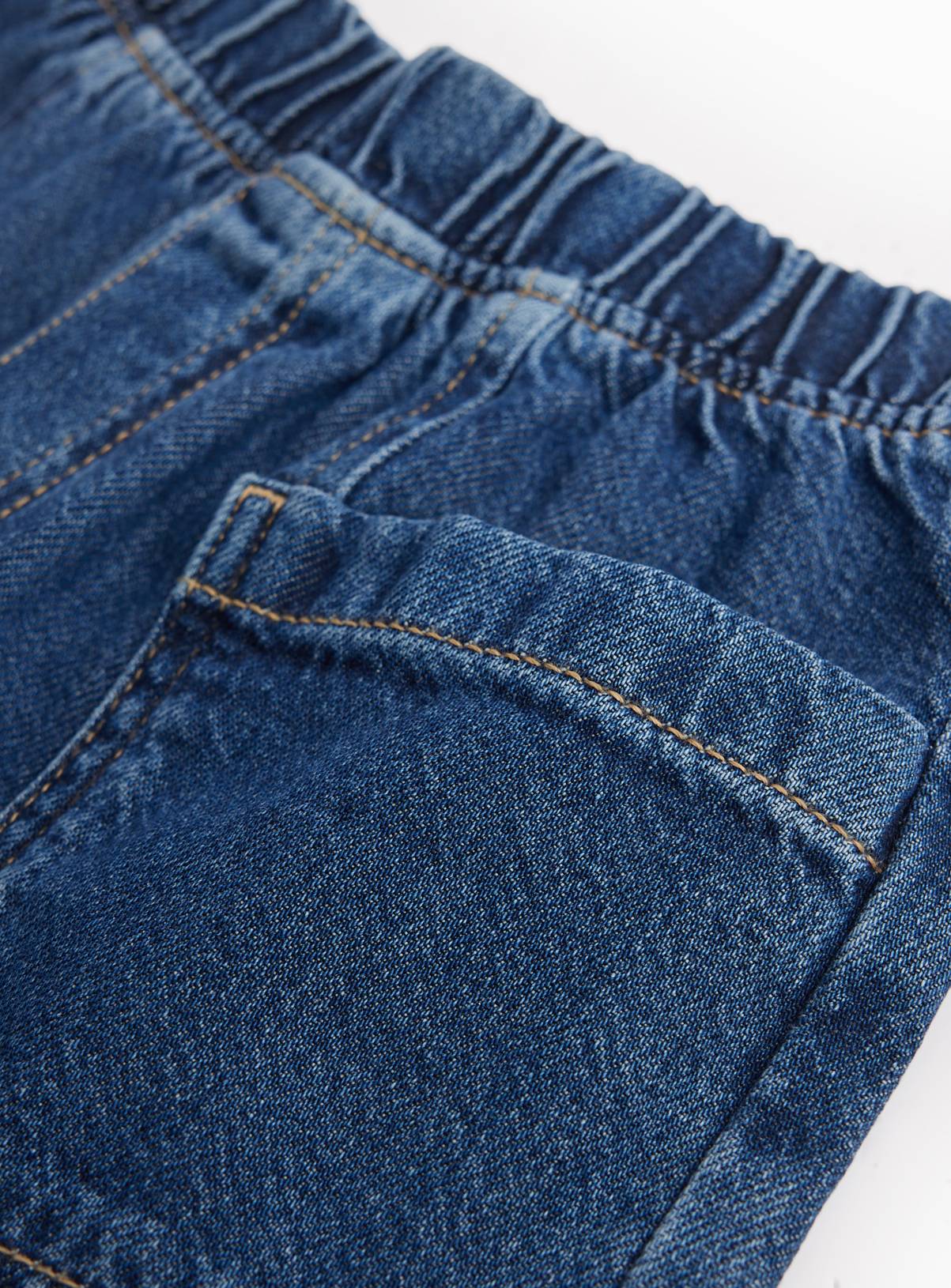 Mid Blue Balloon Barrel Leg Jeans 3-4 years - Image 4