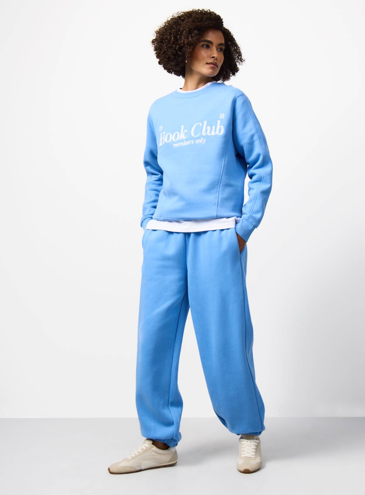 Blue Balloon Leg Co-ord Joggers L - Image 2