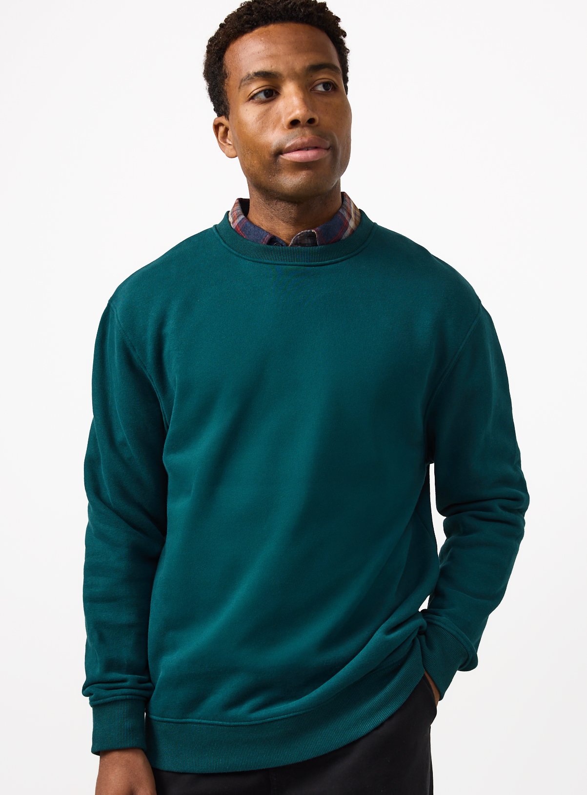 Teal Ultimate Crew Neck Sweatshirt XXXXL - Image 1 thumbnail