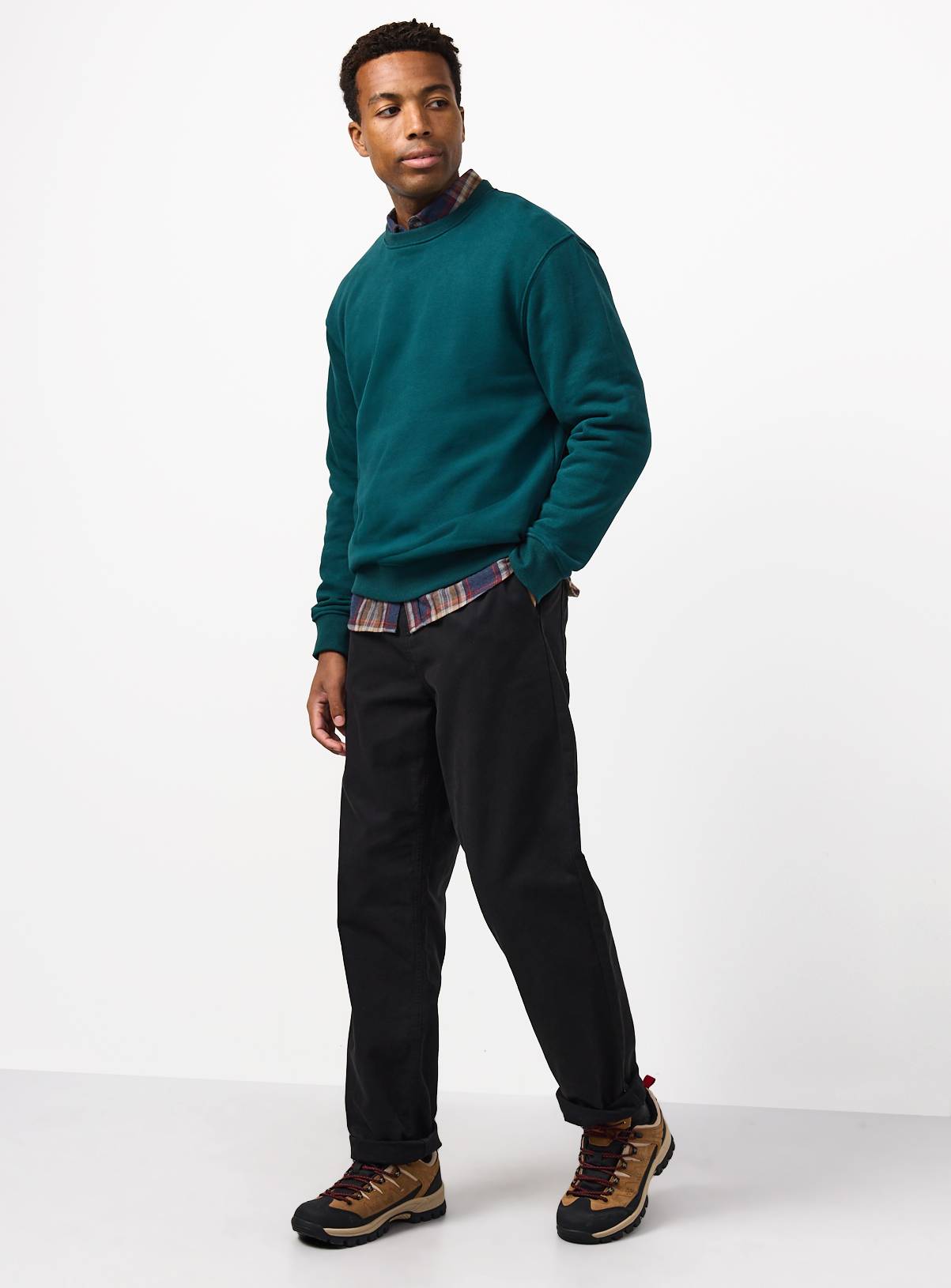 Teal Ultimate Crew Neck Sweatshirt XXXXL - Image 2