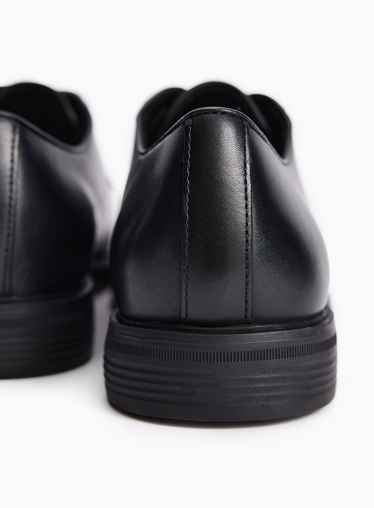 Black Leather Lace Up Shoes 8 - Image 4 thumbnail