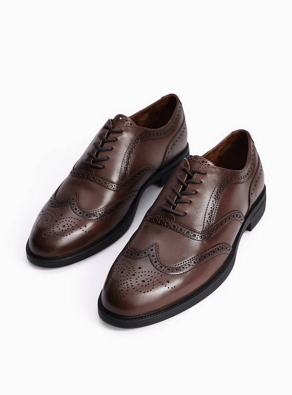 Brown Leather Formal Brogues 10