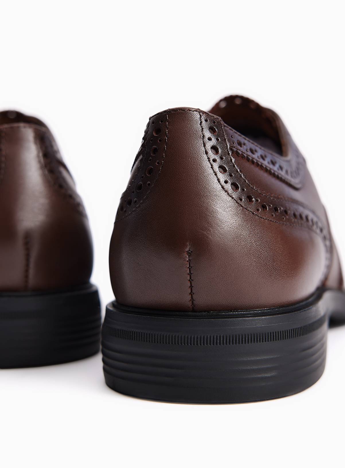 Brown Leather Formal Brogues 6 - Image 4