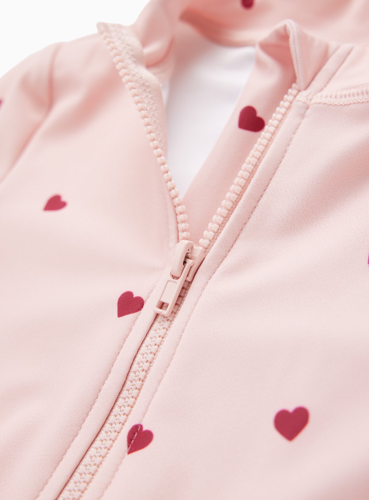 Pink Heart Print Sunsafe Swimsuit 6-9 months - Image 2 thumbnail