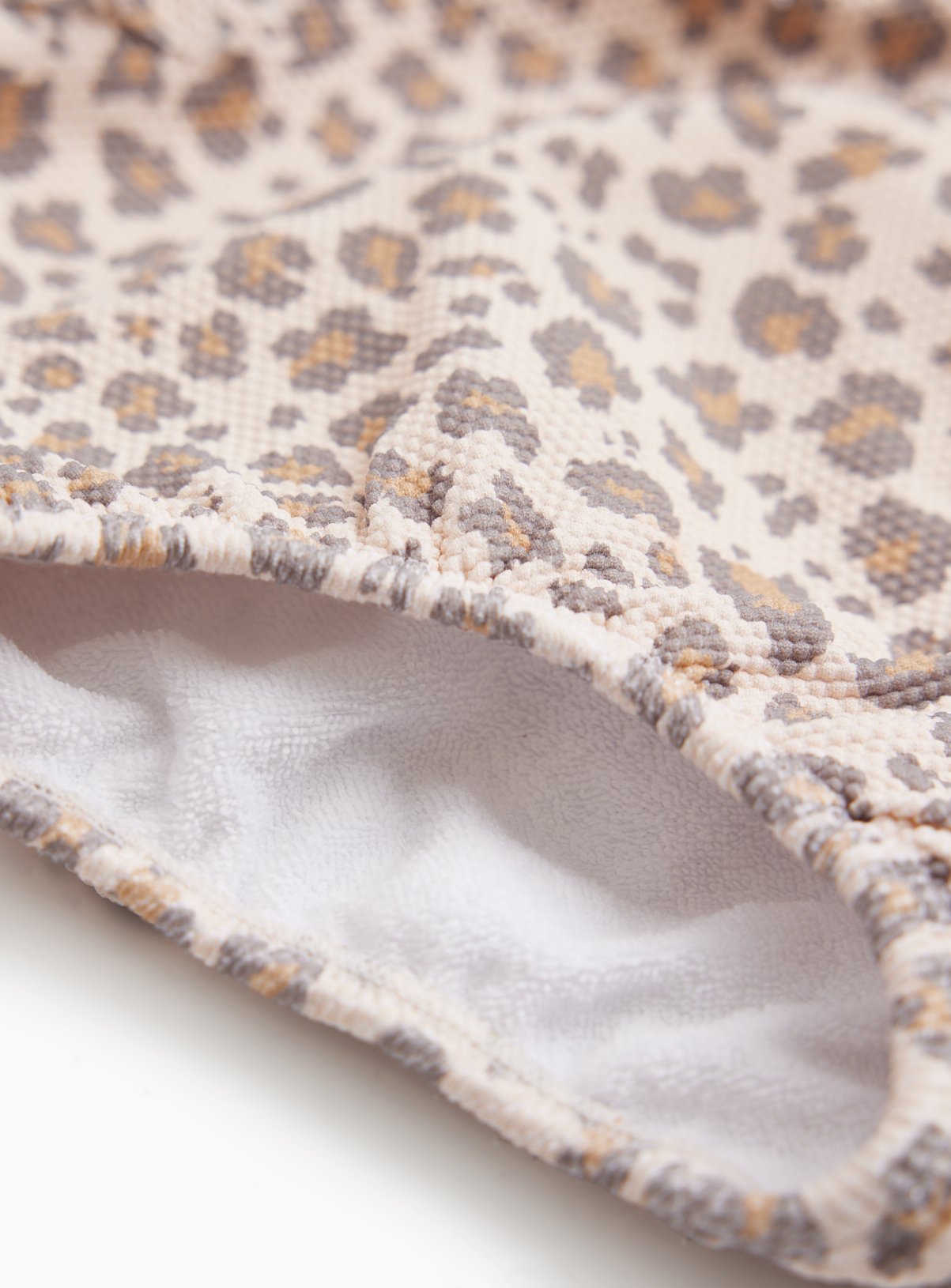 Leopard Print Frill Shoulder Detail Swimsuit 18-24 months - Image 2 thumbnail
