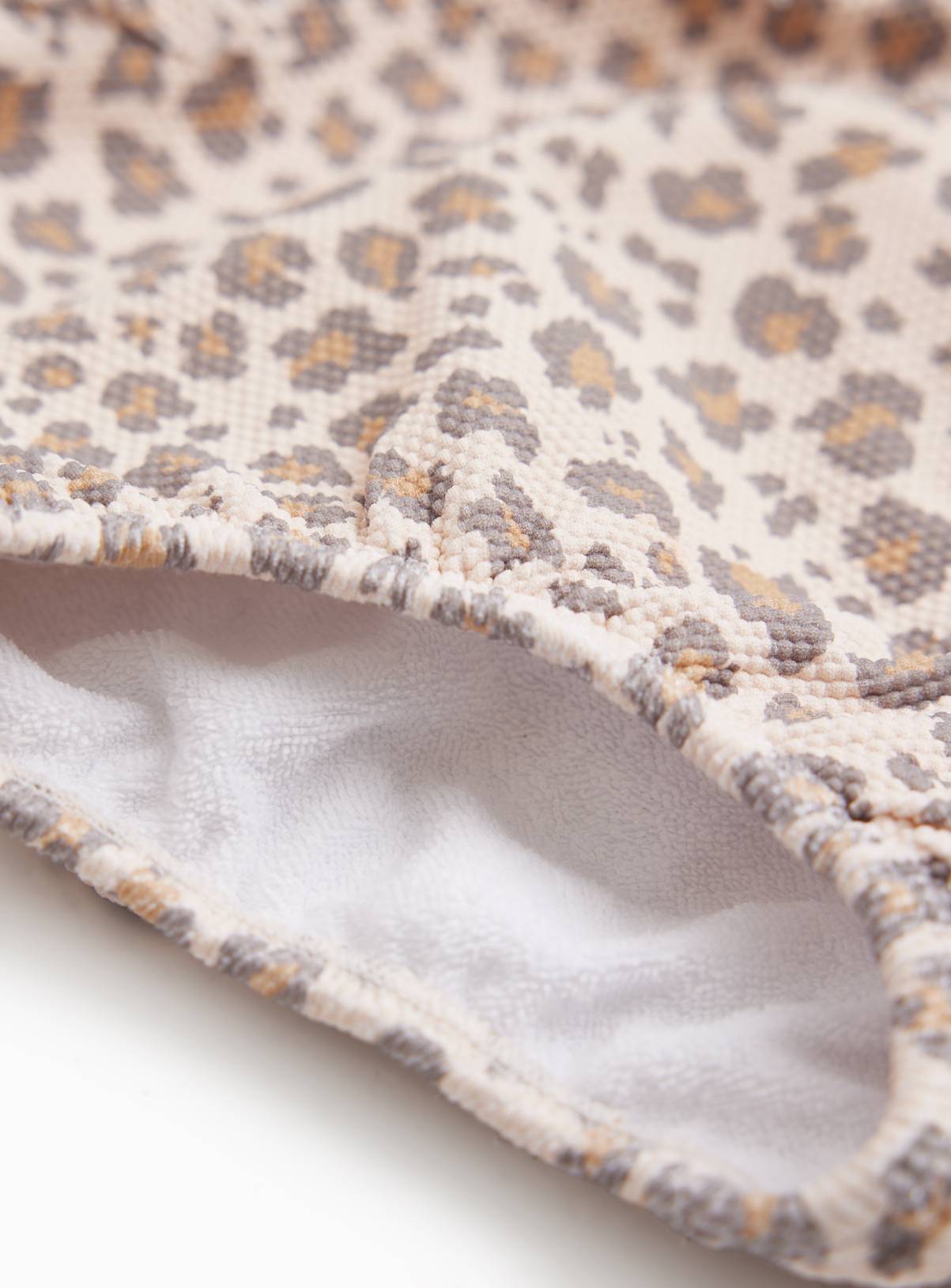 Leopard Print Frill Shoulder Detail Swimsuit 18-24 months - Image 2
