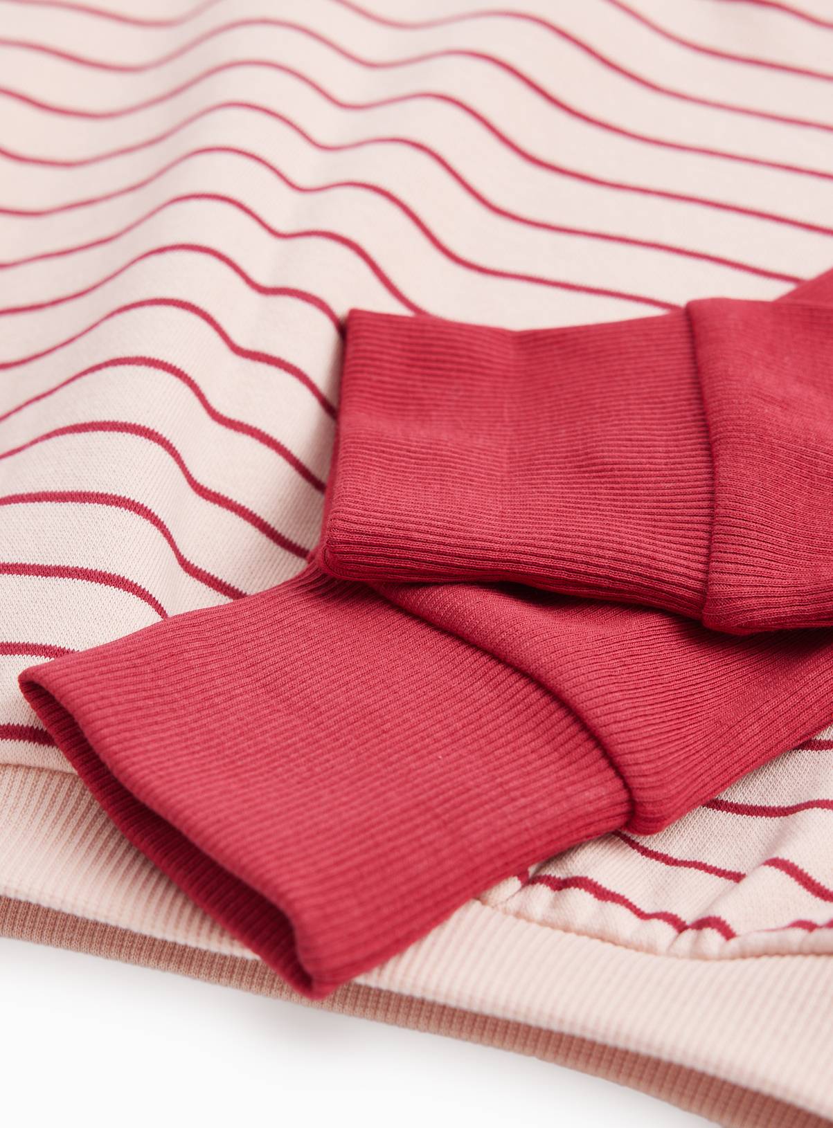 Preppy Paris Pink Stripe Sweatshirt & Leggings Set 12-18 months - Image 2