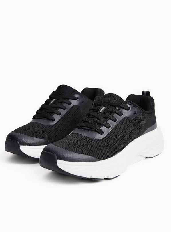 Black Active Knitted Trainers 4