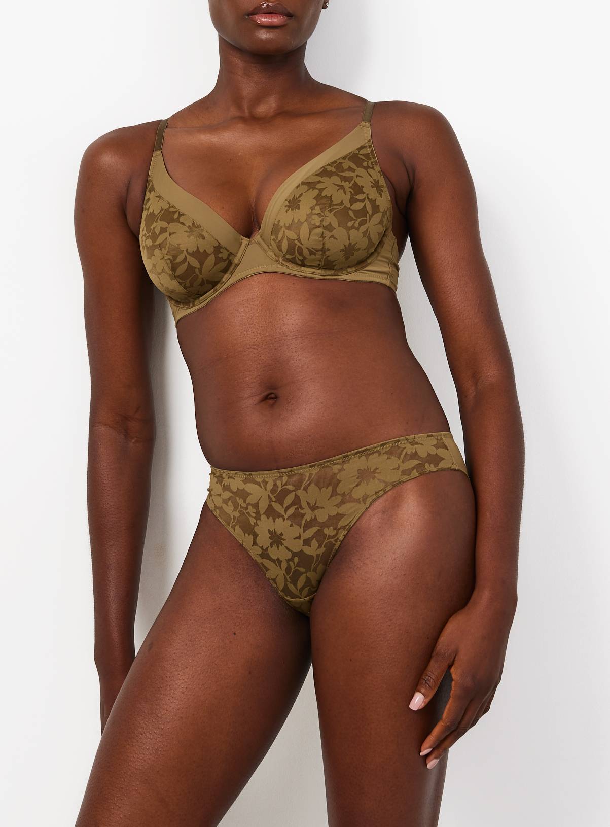 Olive & Black Brazilian Knickers 2 Pack  10 - Image 2