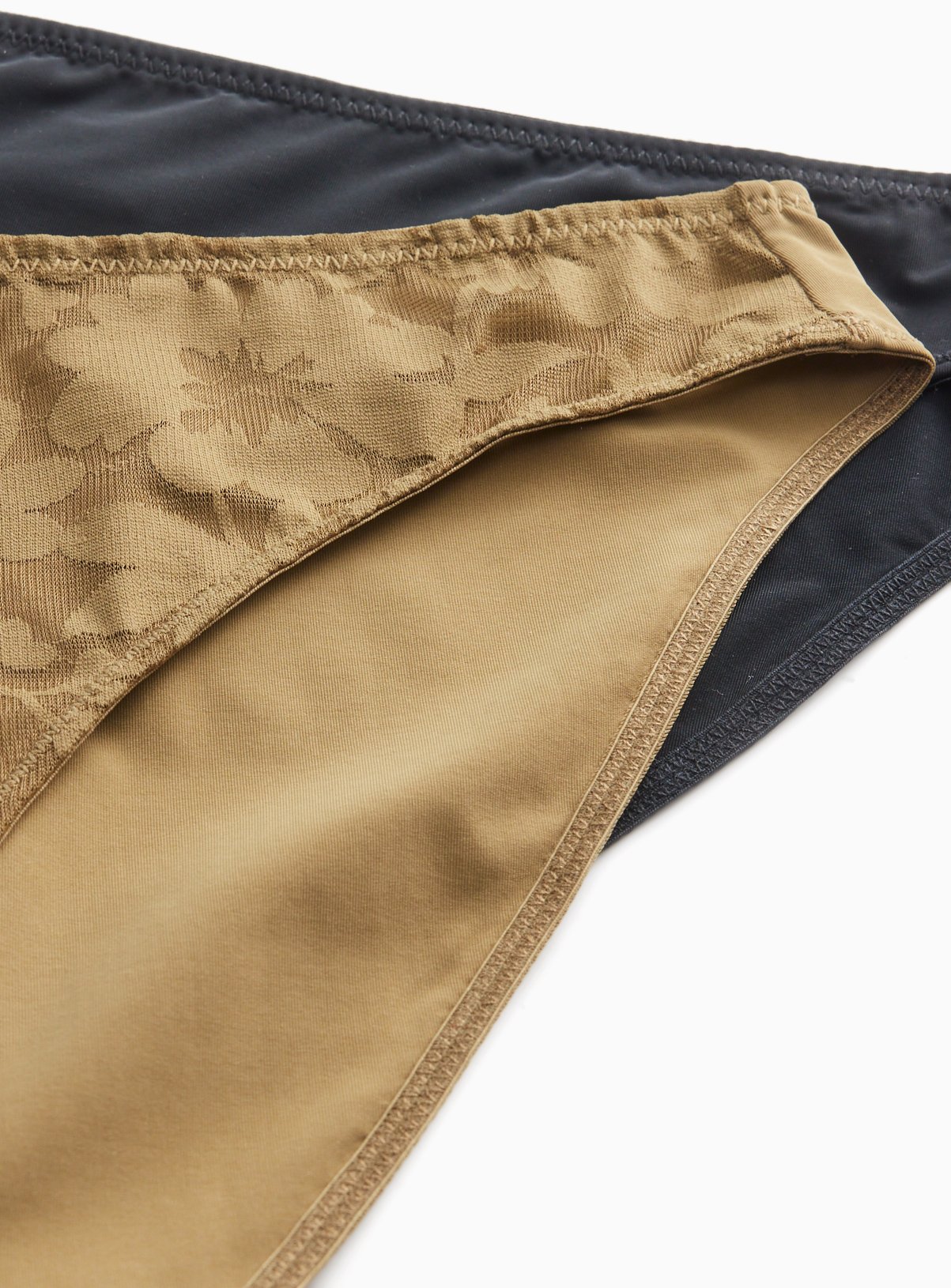 Olive & Black Brazilian Knickers 2 Pack  10 - Image 3 thumbnail