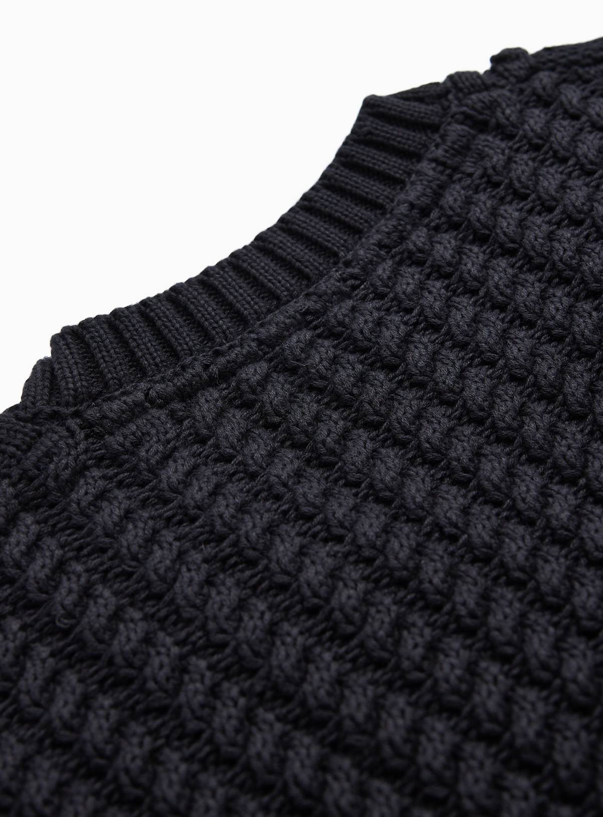Black Cable Knit Cardigan 11 years - Image 3