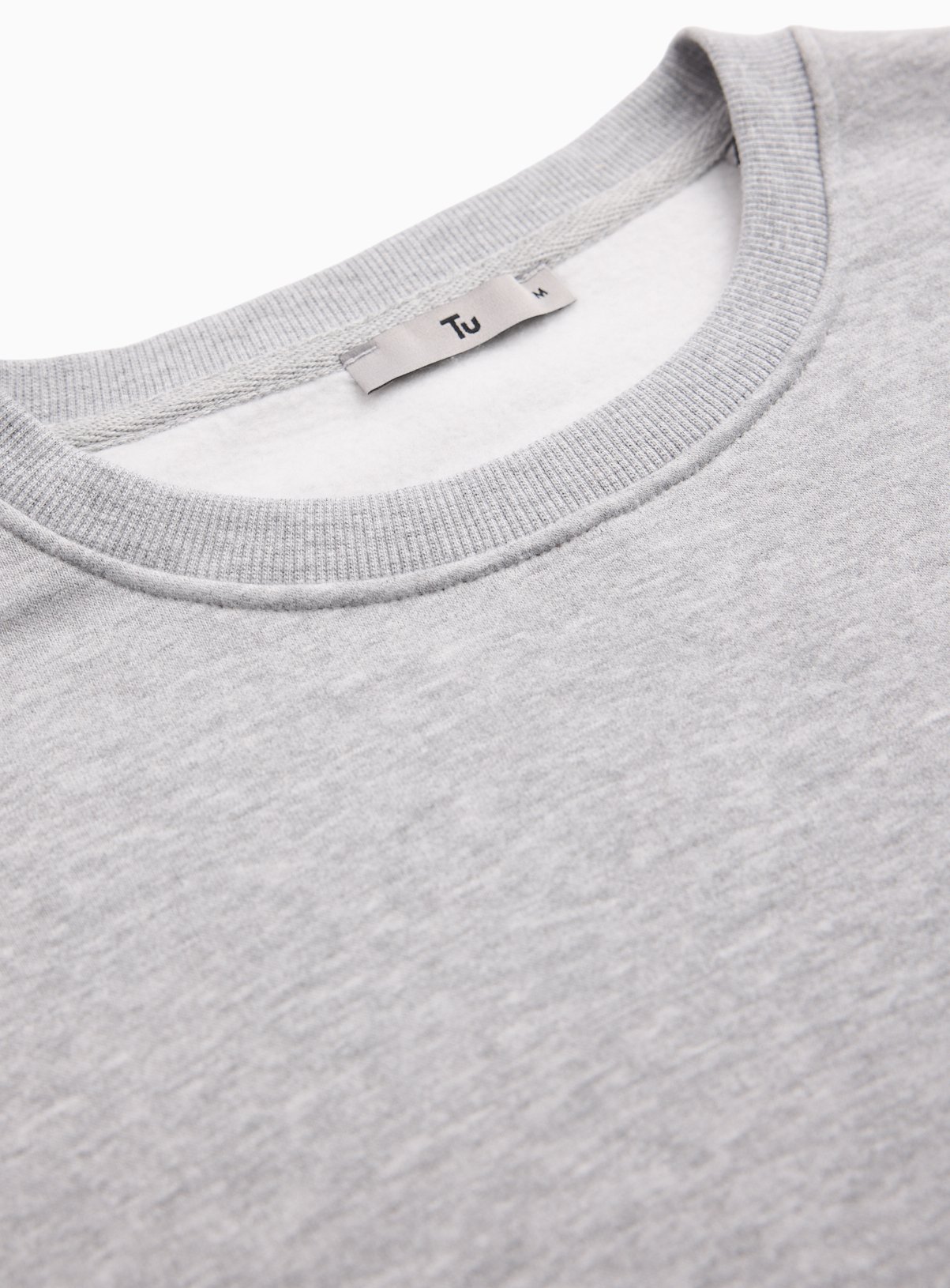 Grey Marl Crew Neck Sweatshirt XXL - Image 2 thumbnail