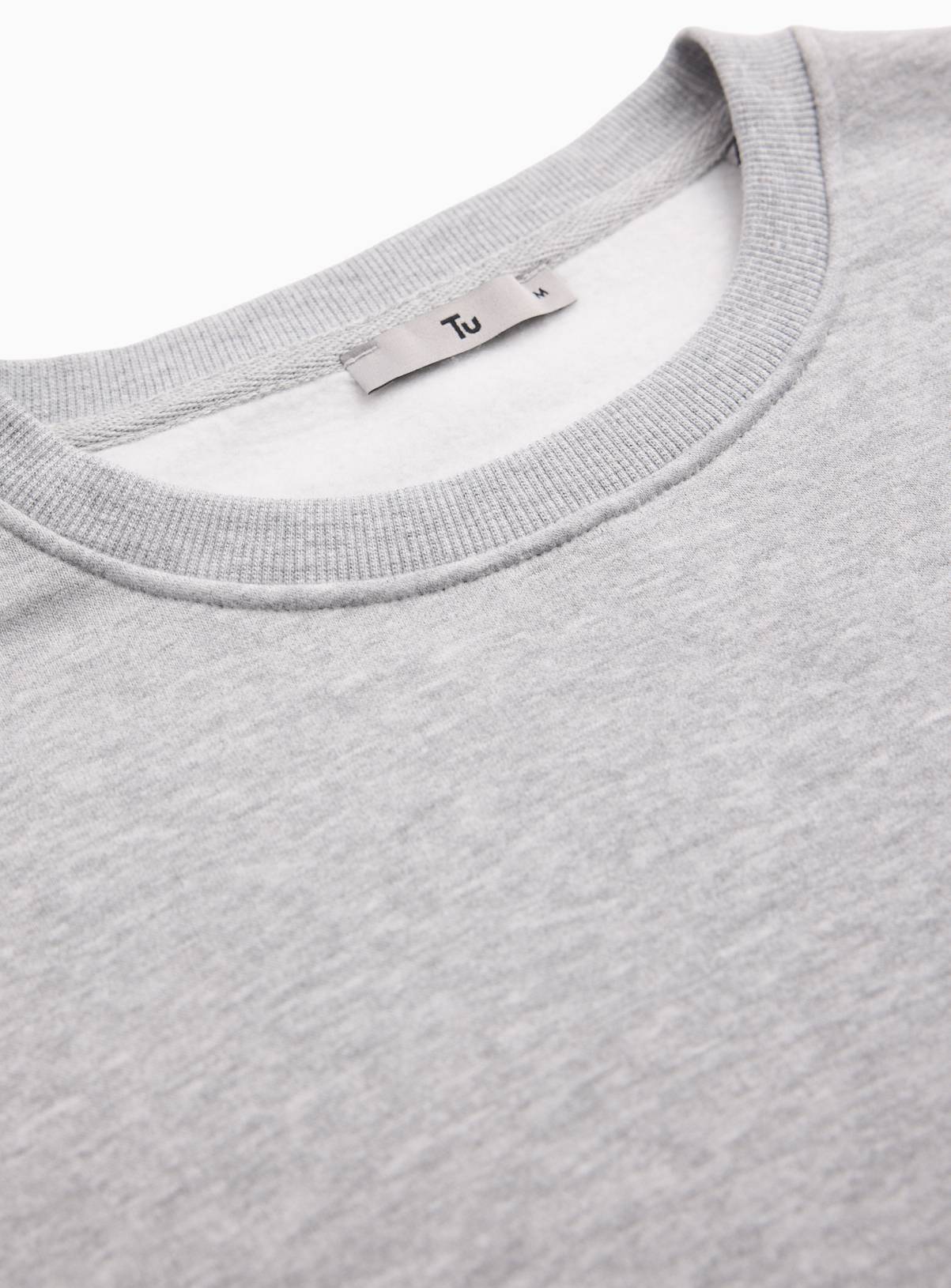 Grey Marl Crew Neck Sweatshirt XXL - Image 2