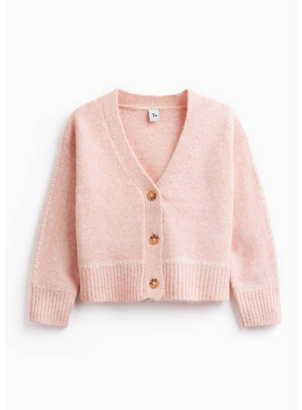 Light Pink Knitted V-Neck Cardigan 12 years