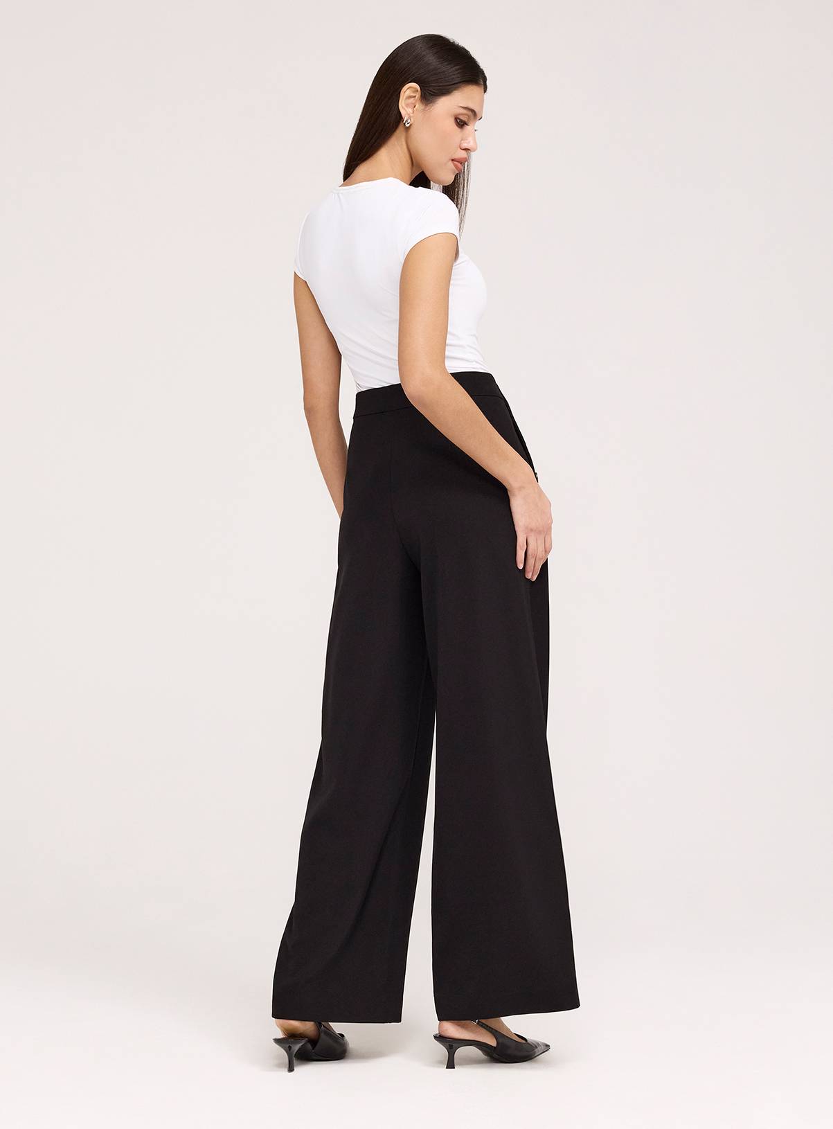 FINERY Nellie Gaberdine Trouser Black 18 - Image 4