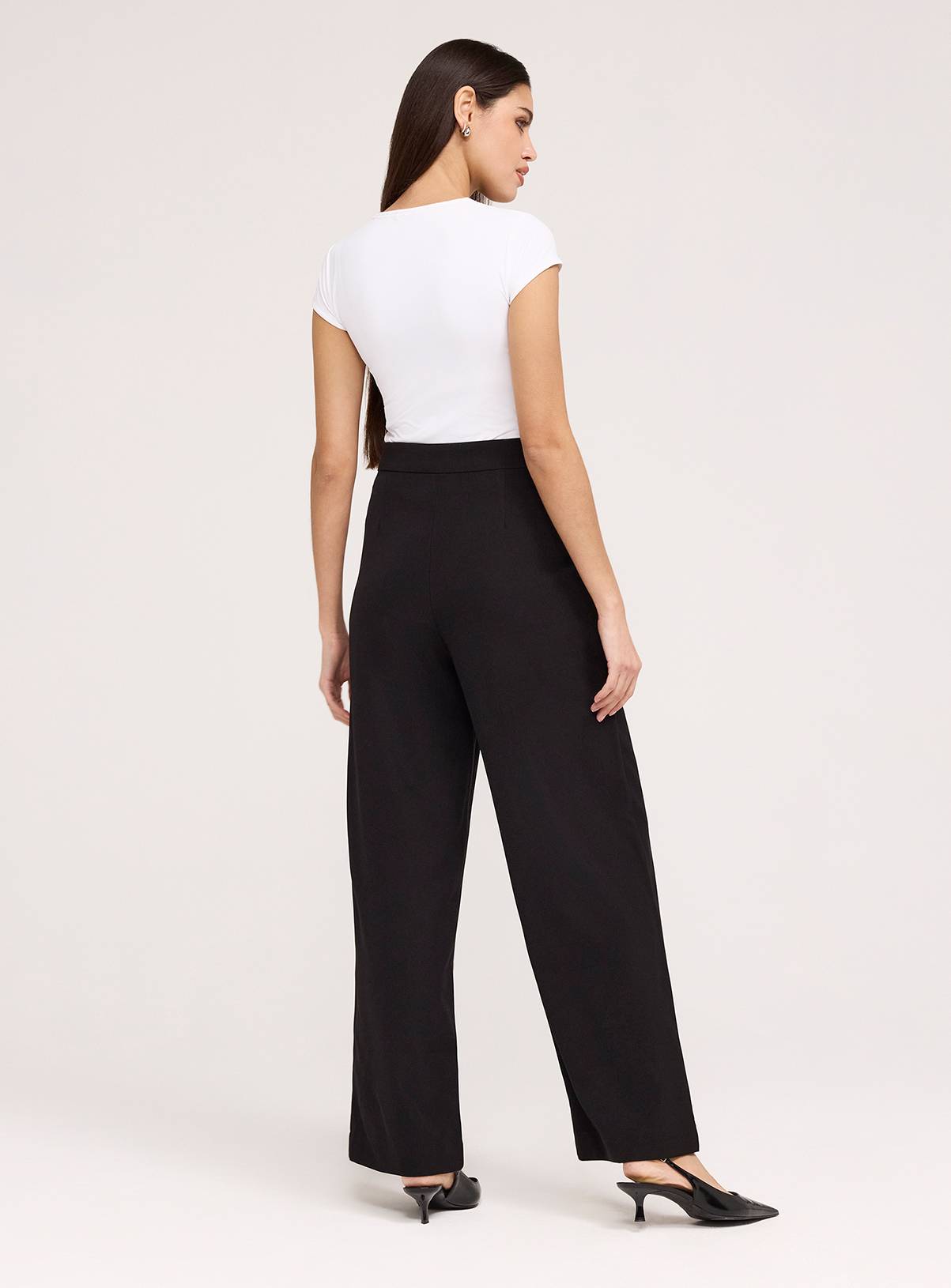 FINERY Nellie Gaberdine Trouser Black 18 - Image 5