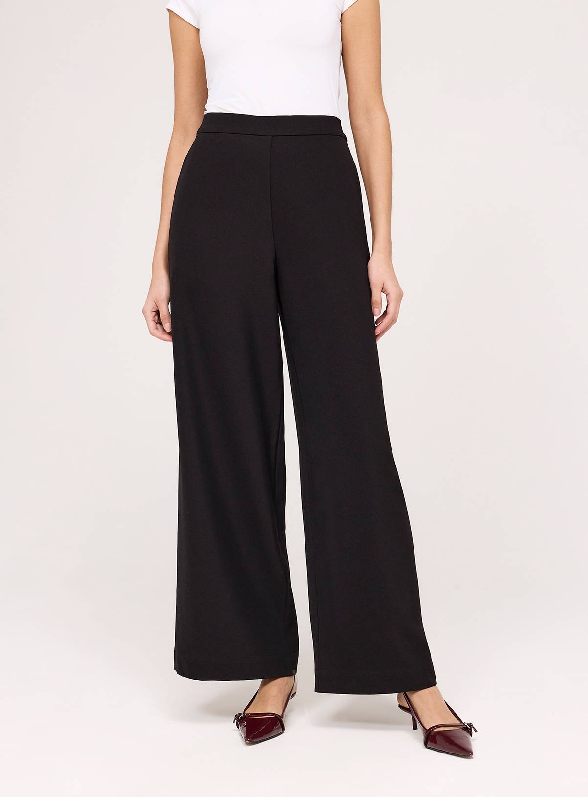 FINERY Nat Gaberdine Trouser Black 12 - Image 1