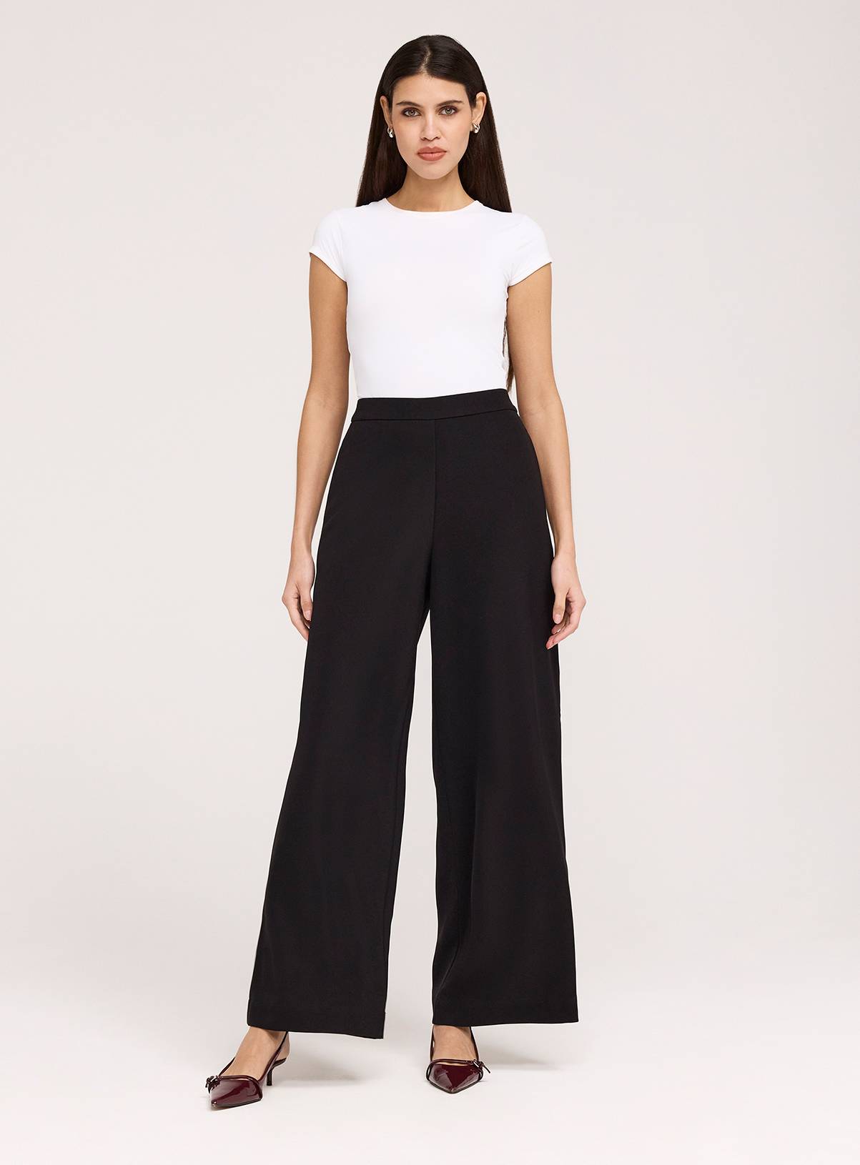 FINERY Nat Gaberdine Trouser Black 12 - Image 3