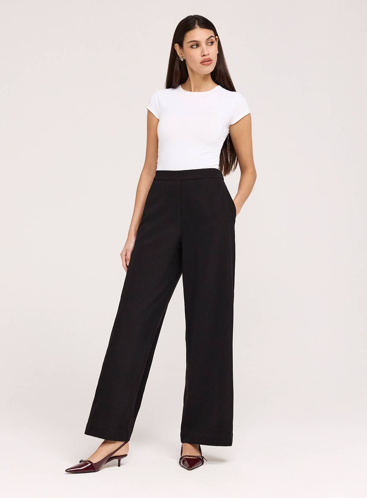 FINERY Nat Gaberdine Trouser Black 12 - Image 4