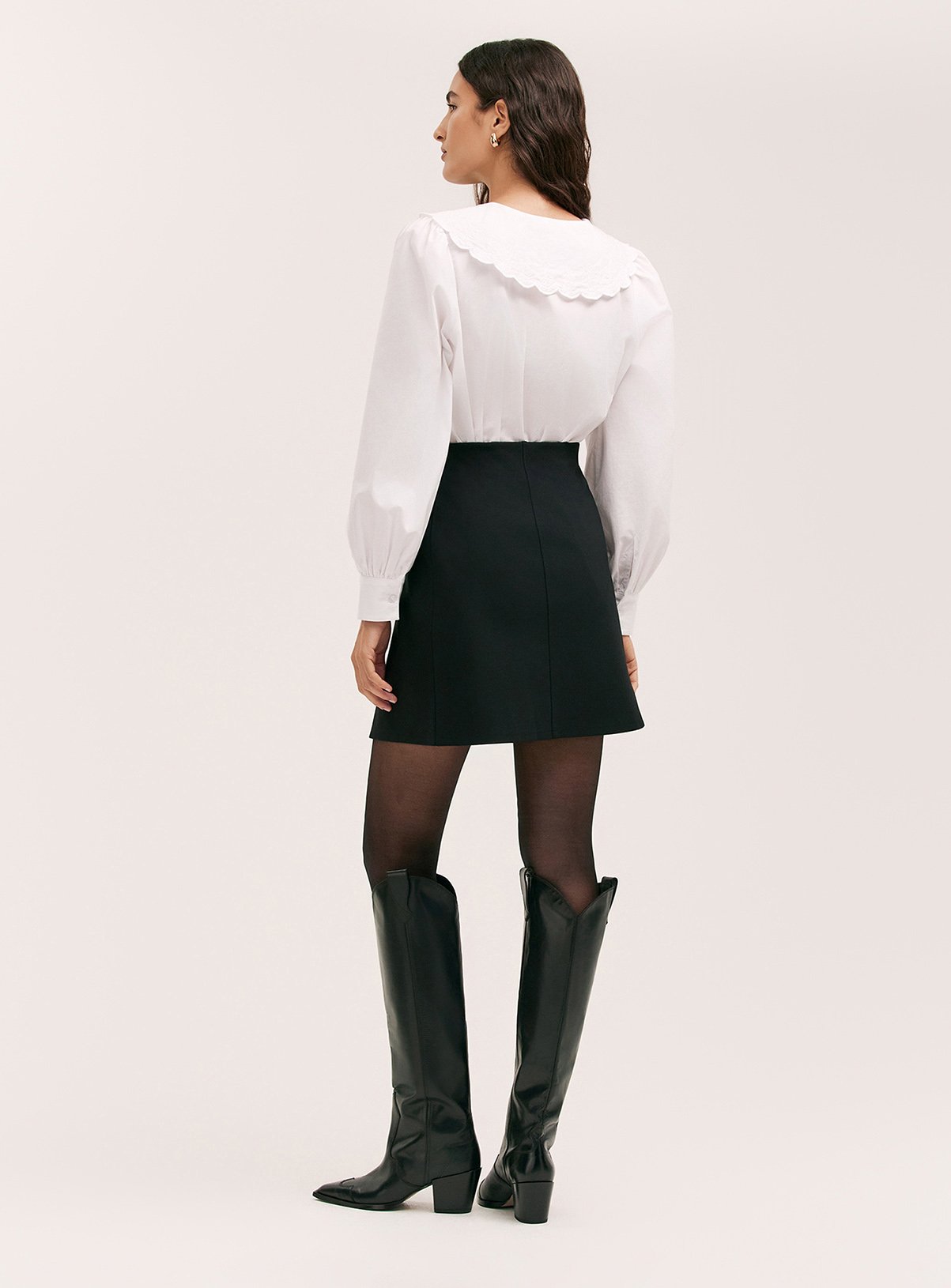 FINERY Helia Skirt Black 18 - Image 4 thumbnail