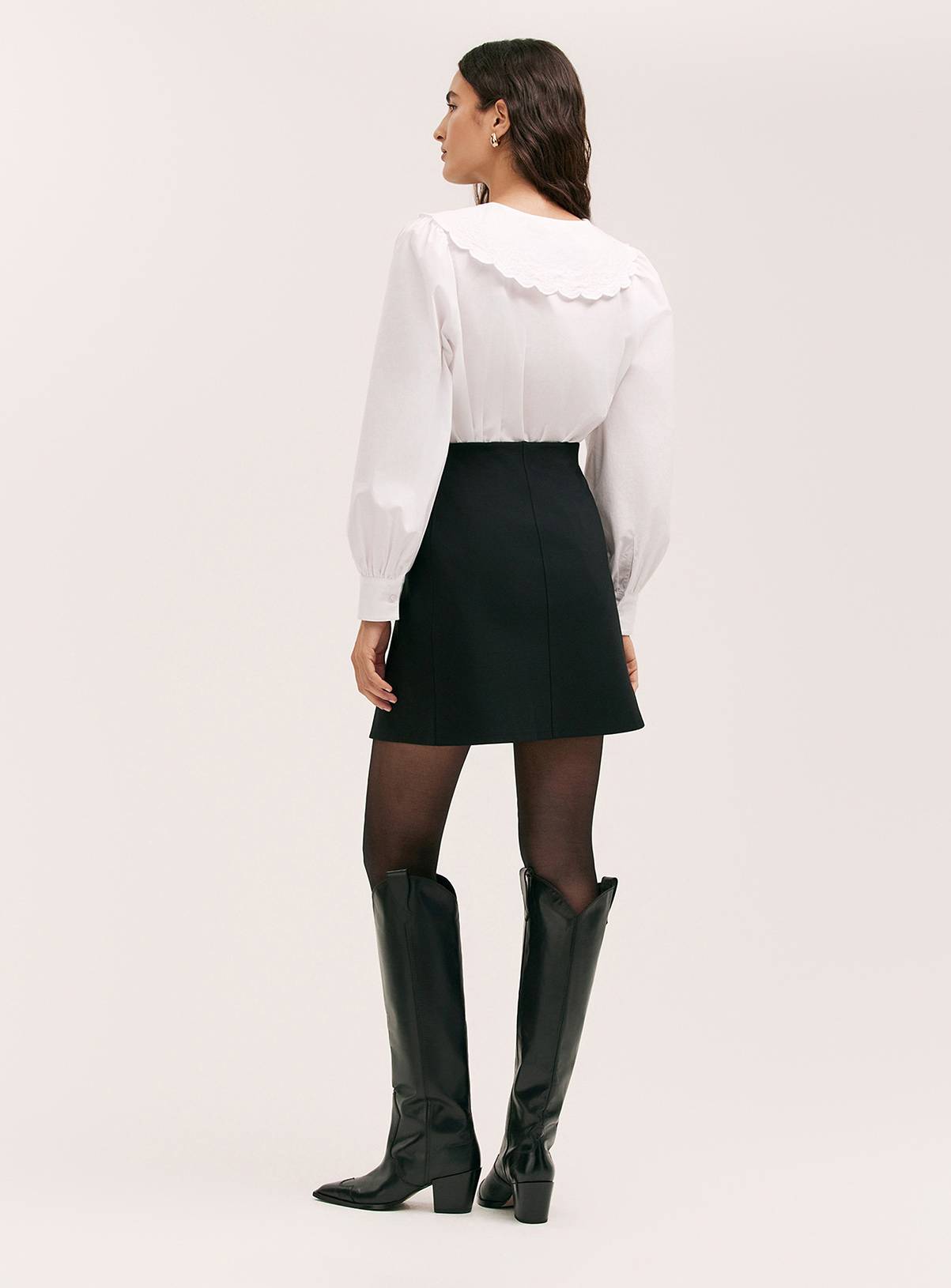 FINERY Helia Skirt Black 18 - Image 4