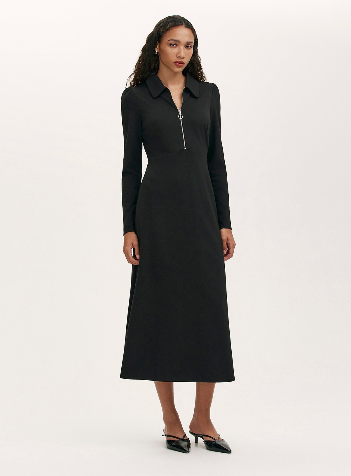 FINERY Elvira Dress Black 16 - Image 1 thumbnail