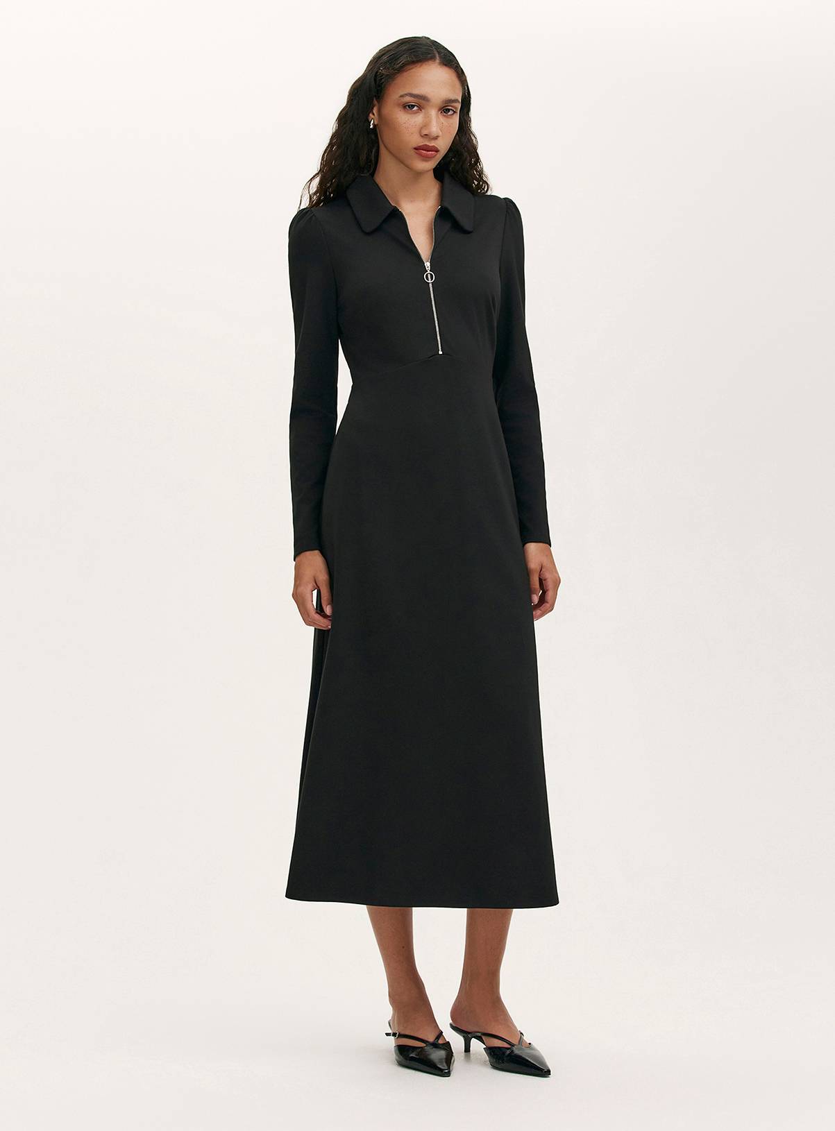 FINERY Elvira Dress Black 16 - Image 1