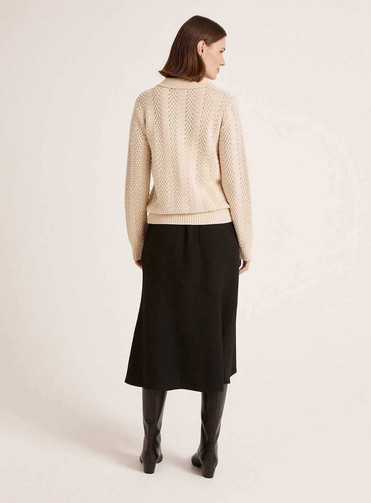 FINERY Emlyn Cardigan Oatmeal 14 - Image 5 thumbnail