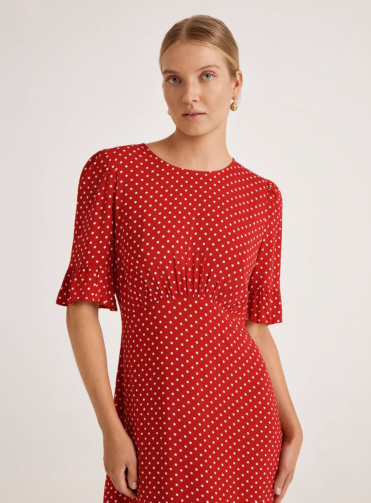 FINERY Sylvie Dress Red Spot 14 - Image 3
