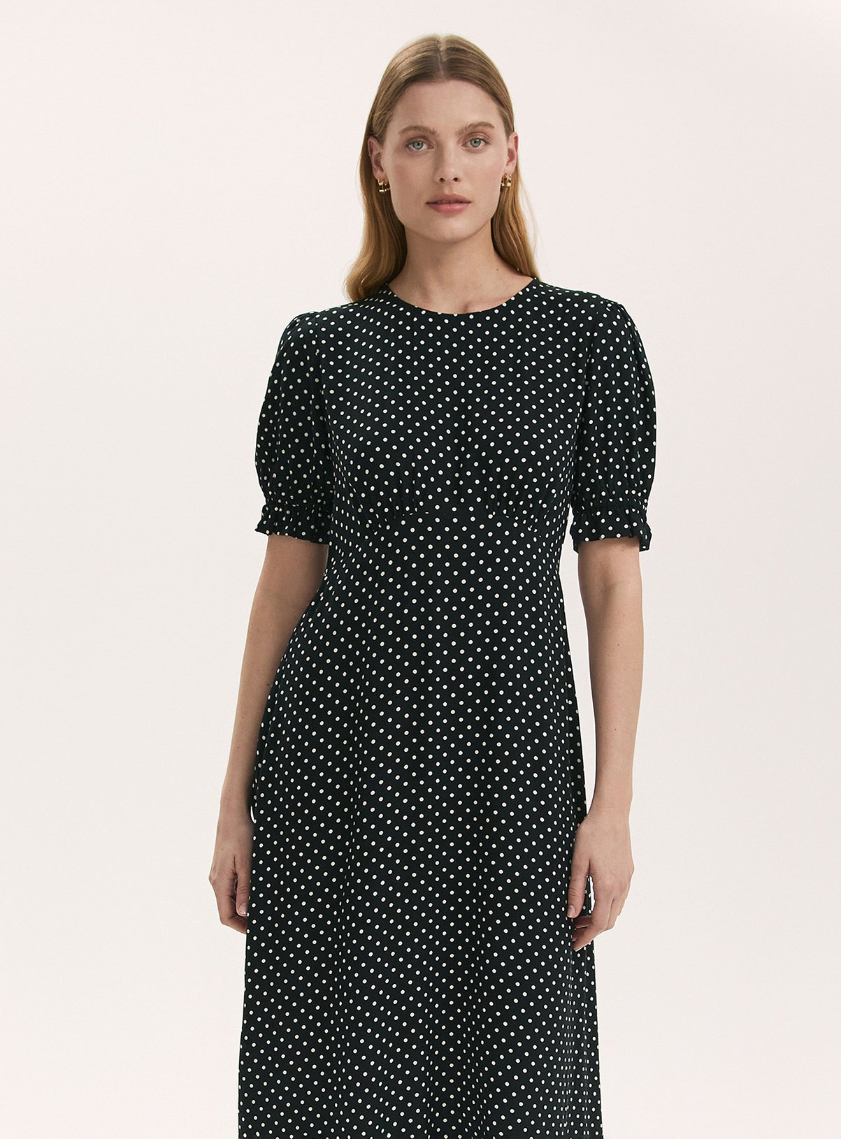 FINERY Mela Dress Black Polka Dot 20 - Image 2 thumbnail