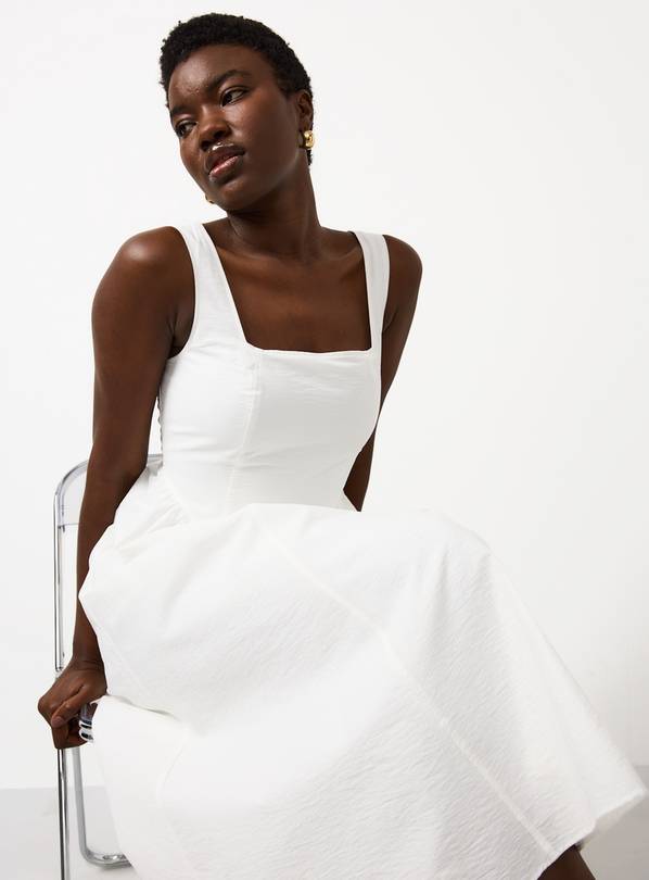 White Midi Tennis Dress 12