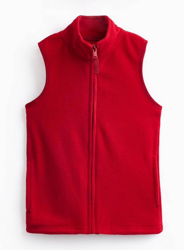 Red Fleece Gilet 11 years