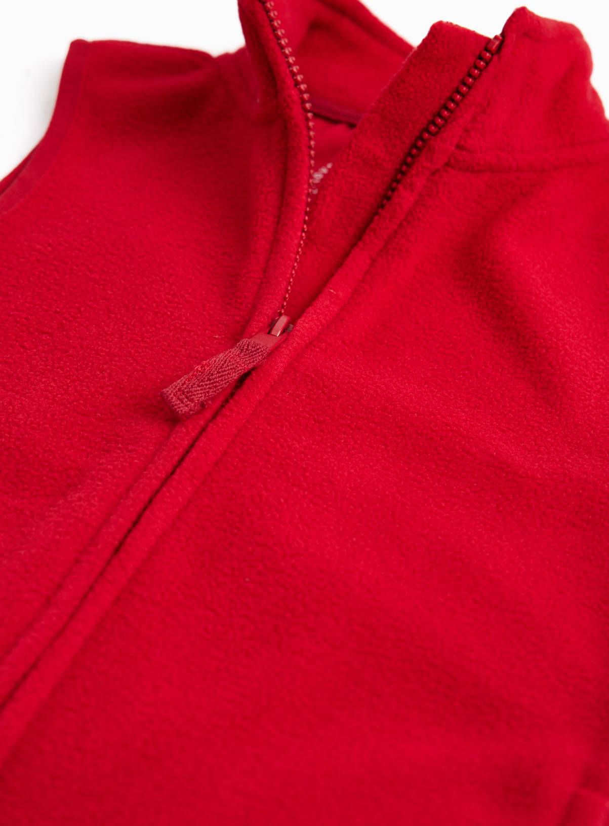 Red Fleece Gilet 4 years - Image 2