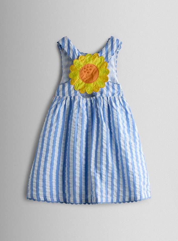JOJO MAMAN BÉBÉ Sunflower Applique Cross Back Dress 18-24 months