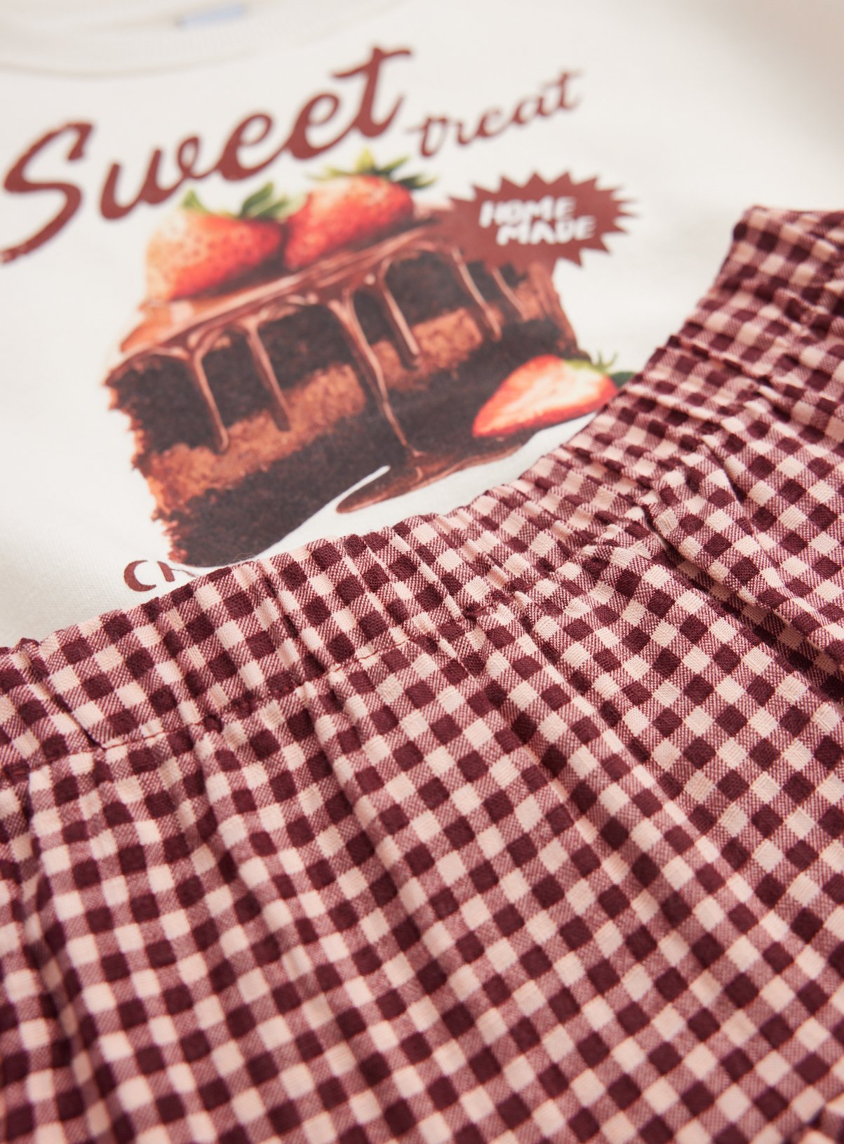 Cream Cake Print Sweatshirt & Skirt Set 11 years - Image 2 thumbnail