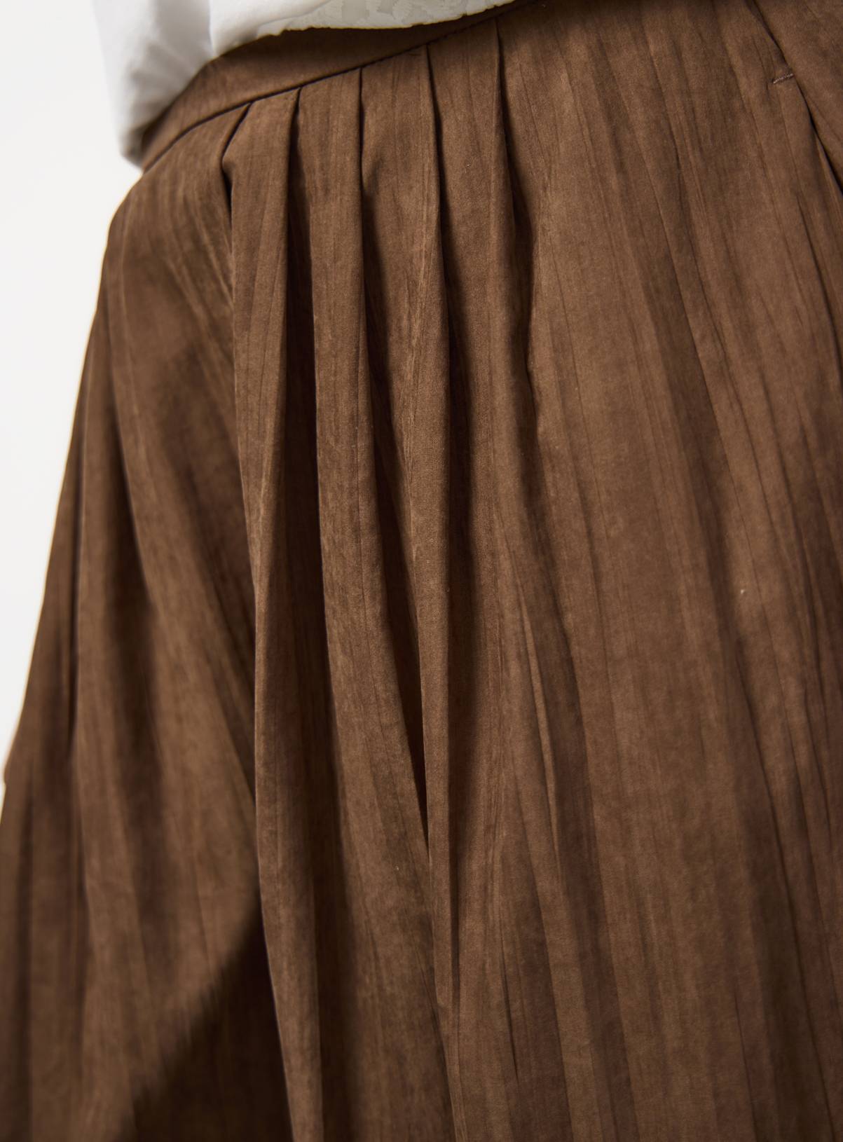 Chocolate Sandwash Balloon Leg Trousers 22 - Image 3