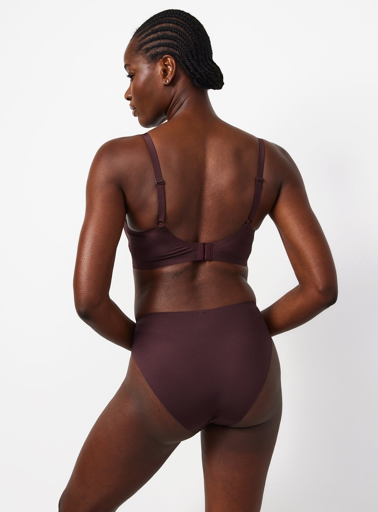 Flexform™ Brown High Leg Knicker Brief 6 - Image 3 thumbnail