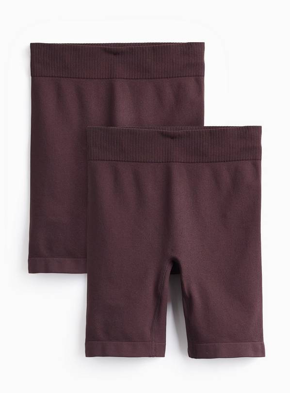 Brown Smoothform™ 2 Pack Seamfree Anti-Chafe Shorts L