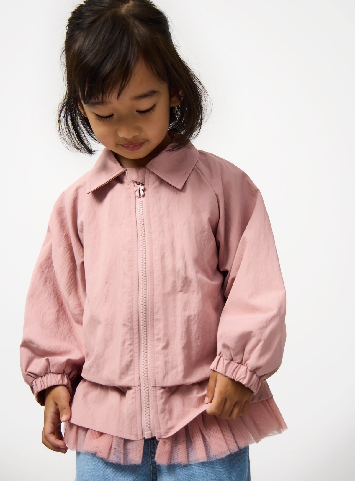 Pink Tulle Peplum Hem Jacket 7-8 years - Image 1 thumbnail
