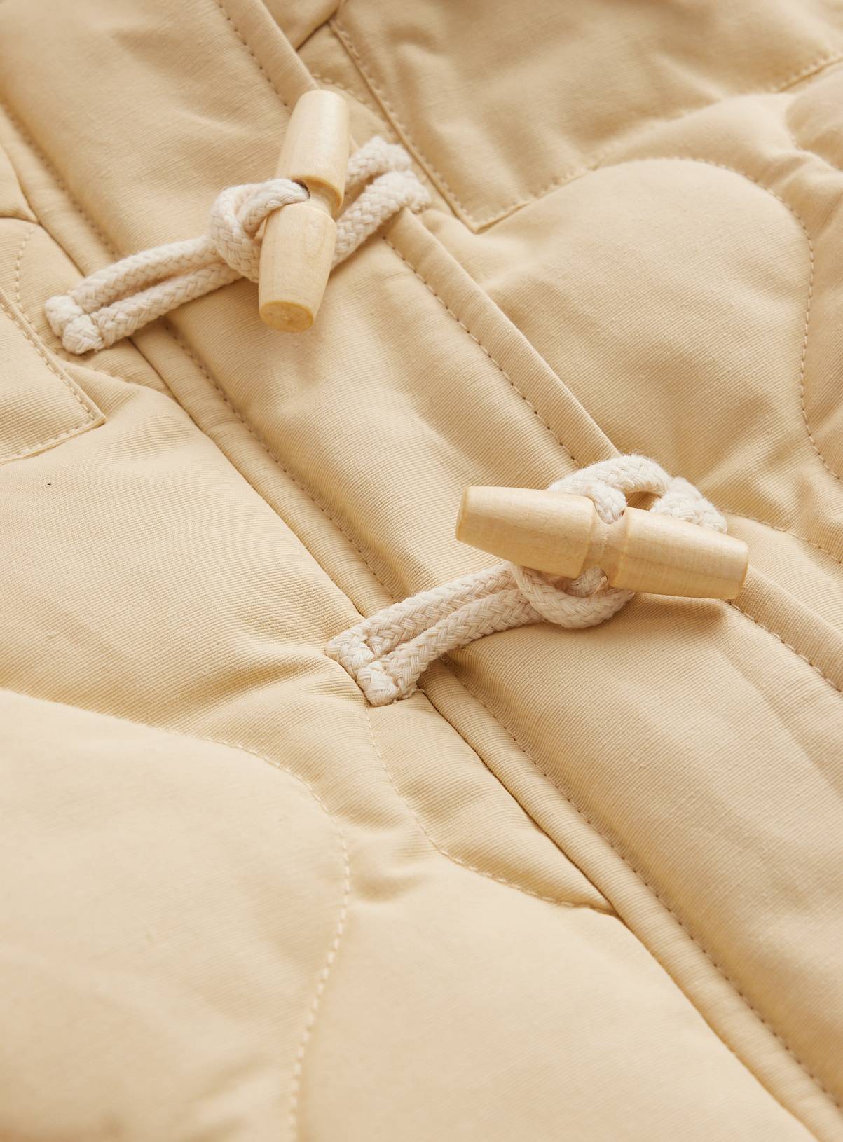 Butter Cream Faux Fur-Lined Puffer Coat 7-8 years - Image 2